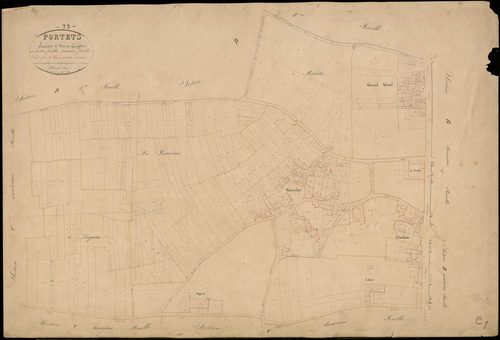 Portets - -Section C feuille 1 : Gueydon