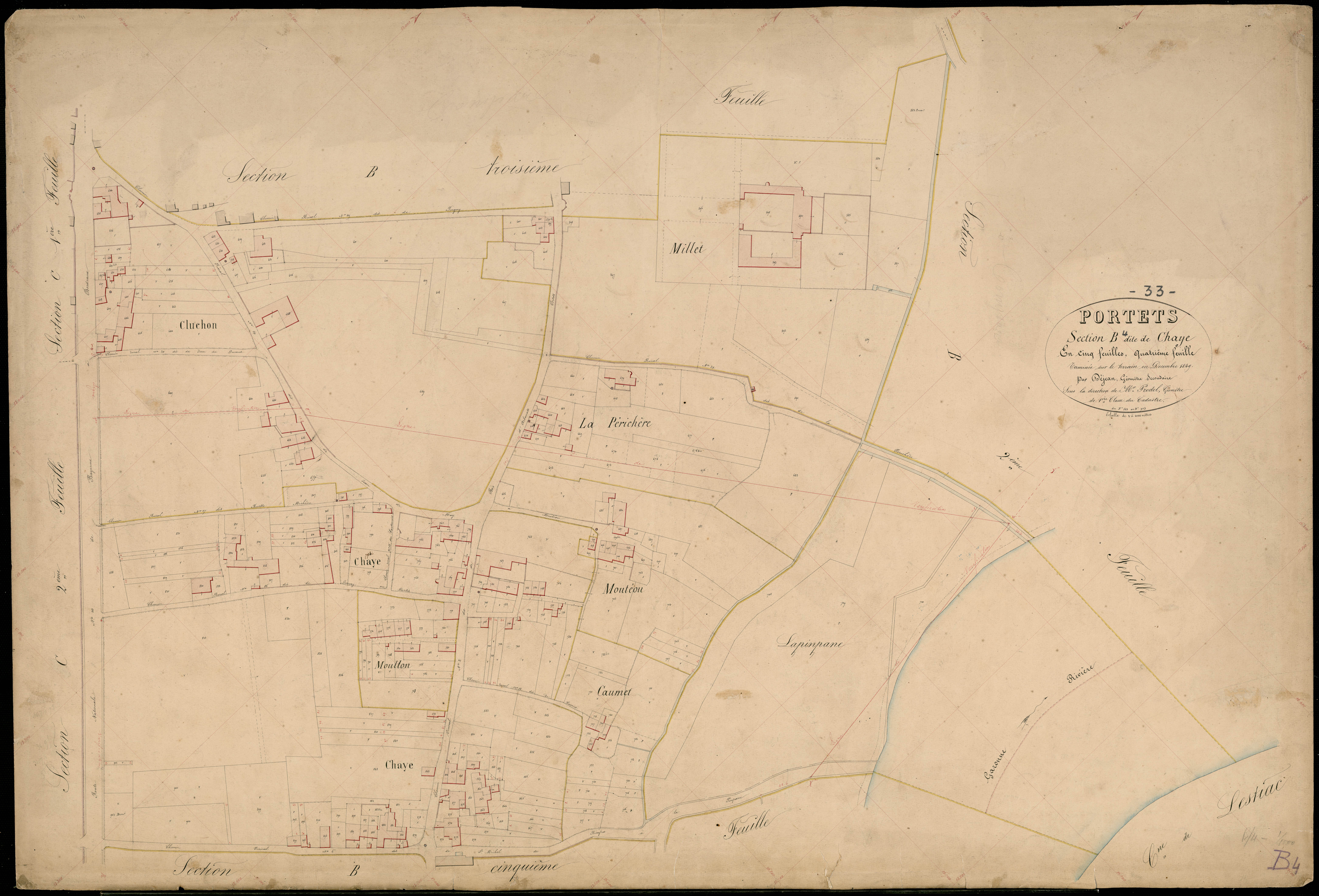Portets - -Section B feuille 4 : Chaye