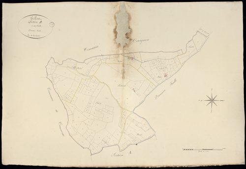 Le Pout - -Section B feuille 2 : Le Bourg