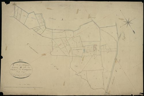 Prignac-en-Médoc - -Section D feuille unique : Tartuguière