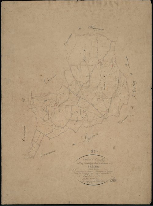 Prignac-en-Médoc - -Tableau d'assemblage