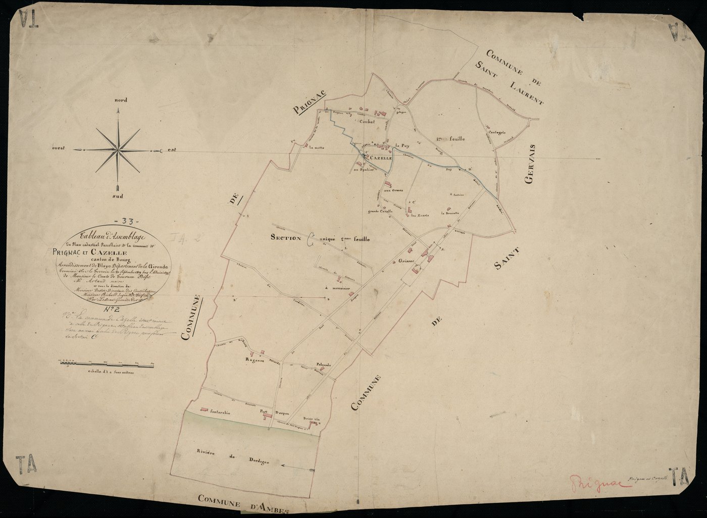 Prignac-et-Marcamps - -Tableau d'assemblage
