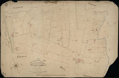 Prignac-et-Marcamps - -Section C feuille 2 : Cazelle