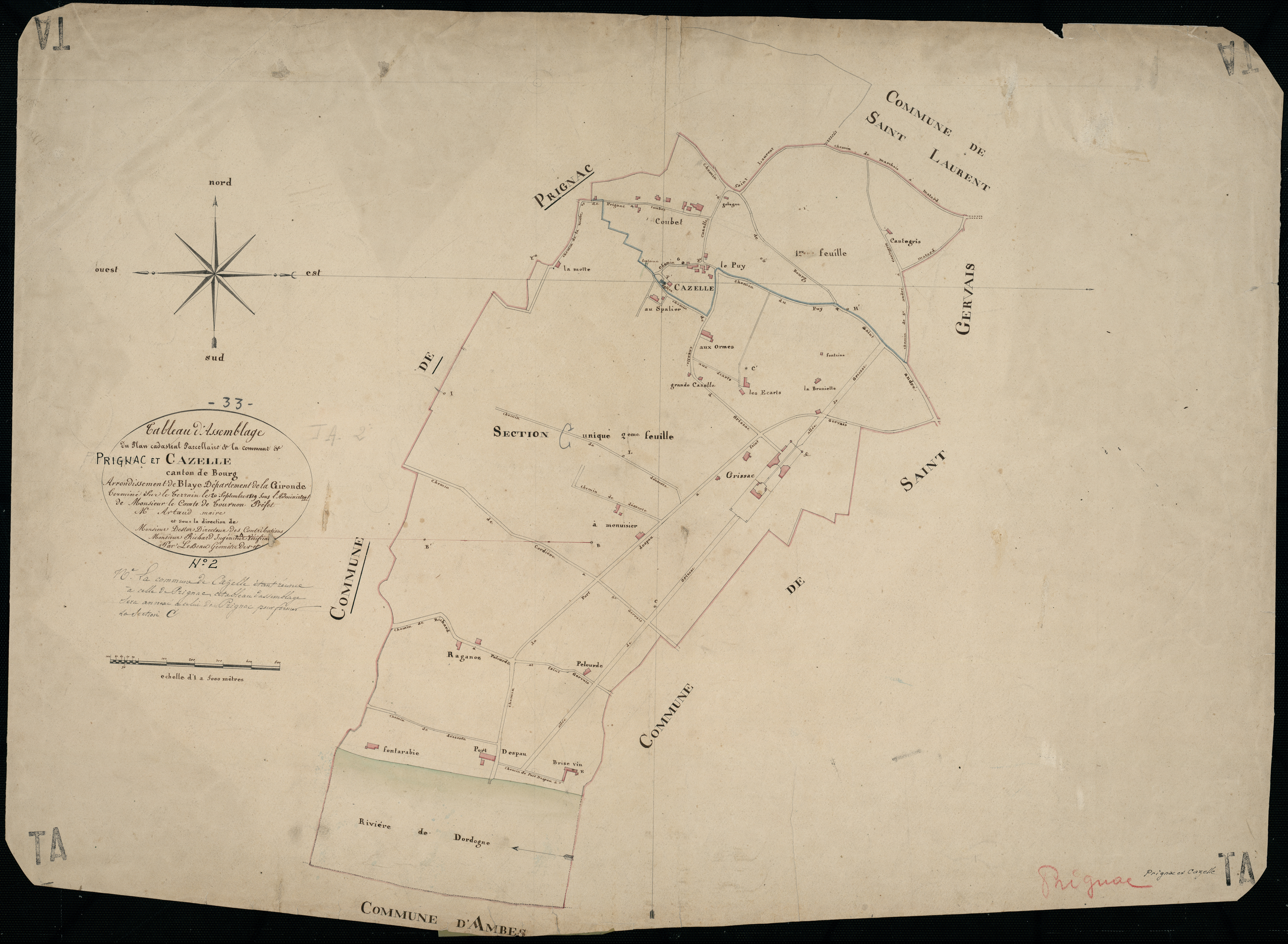 Prignac-et-Marcamps - -Tableau d'assemblage