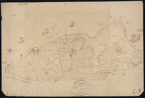 Puisseguin - -Section C feuille 1 : Le Bourg