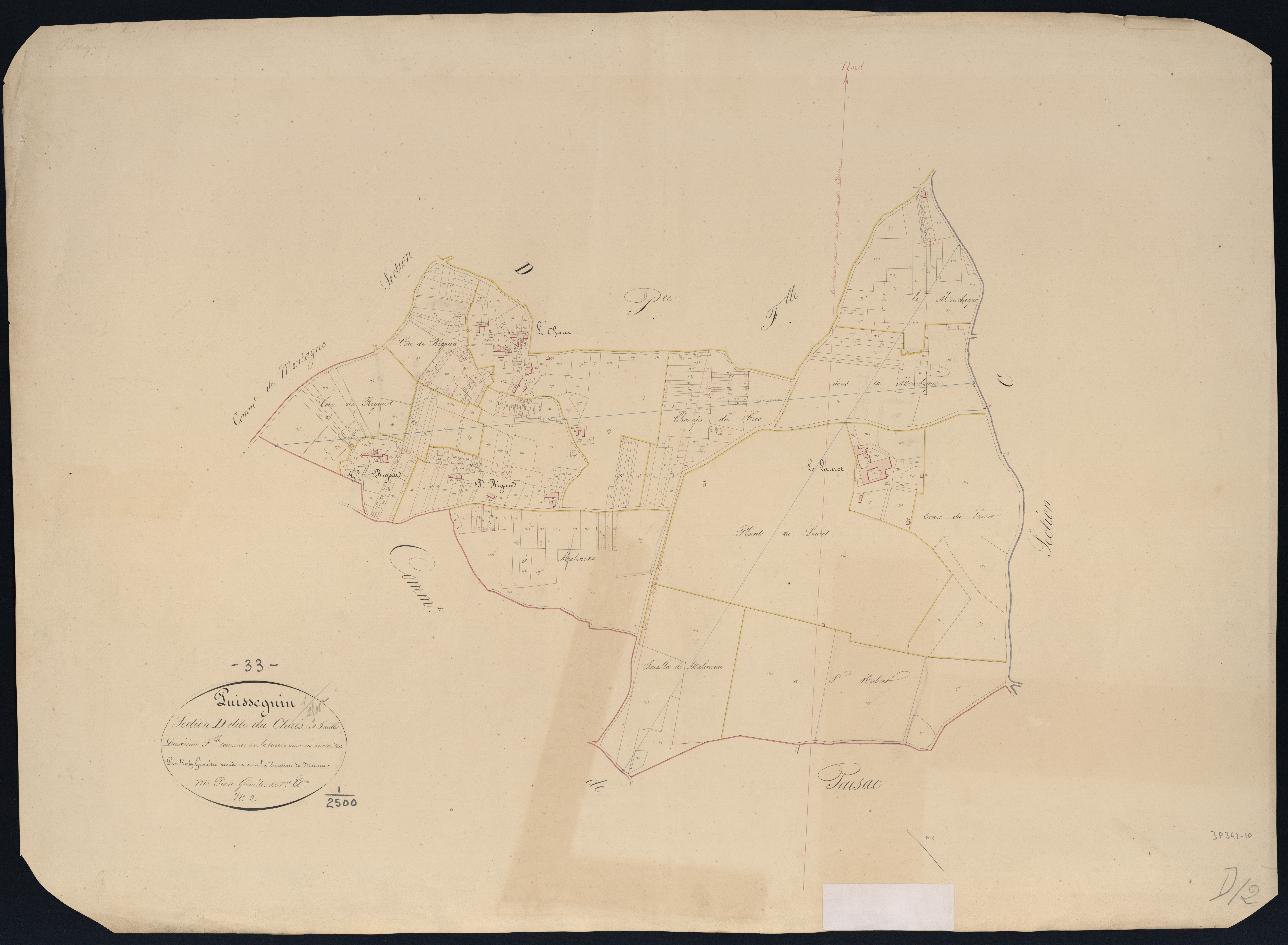 Puisseguin - -Section D feuille 2 : Le Chais