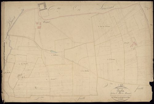 Pujols-sur-Ciron - -Section C feuille 1 : Menaut