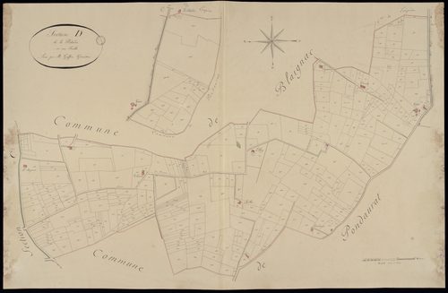 Puybarban - -Section D feuille unique : La Picharde