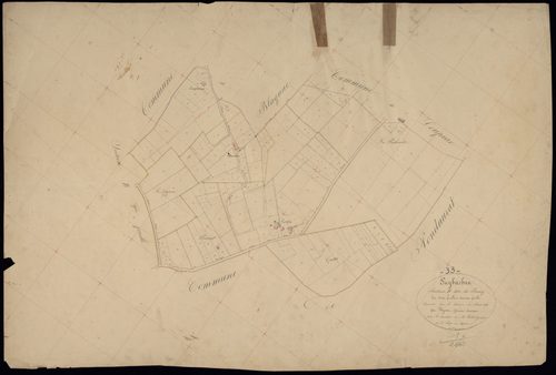 Puybarban - -Section B feuille 3 : Le Bourg