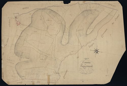 Puynormand - -Section C feuille 2 : Le Bourg
