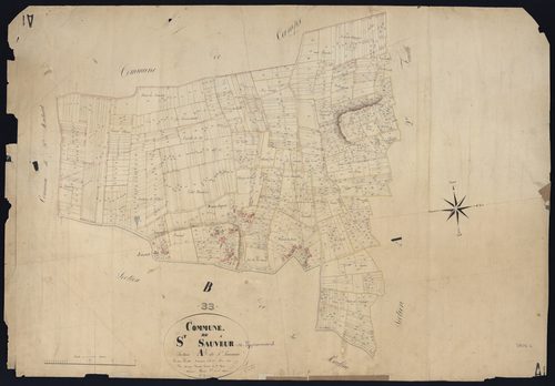 Puynormand - -Section A feuille 1 : Saint-Sauveur