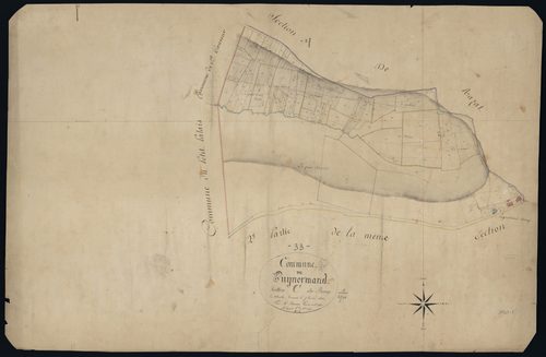 Puynormand - -Section C feuille 1 : Le Bourg