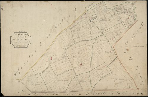 Queyrac - -Section B feuille 3 : Le Bourg