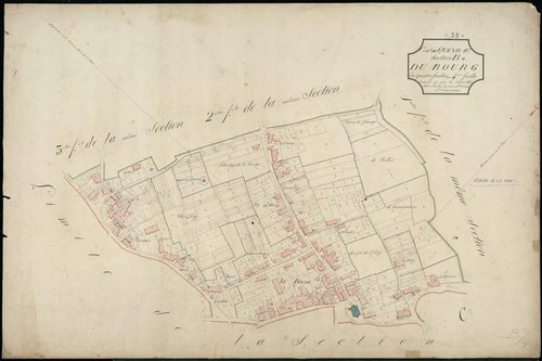 Queyrac - -Section B feuille 4 : Le Bourg