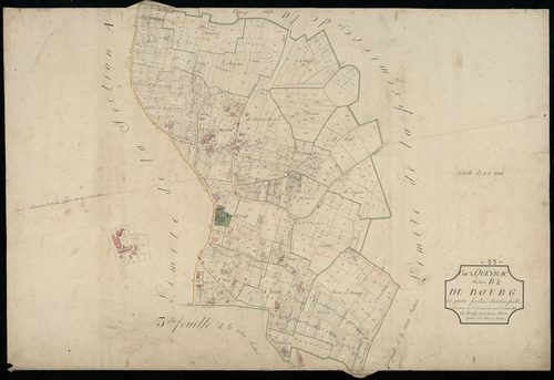 Queyrac - -Section B feuille 2 : Le Bourg