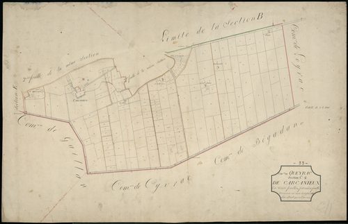 Queyrac - -Section C feuille 1 : Carcanieux
