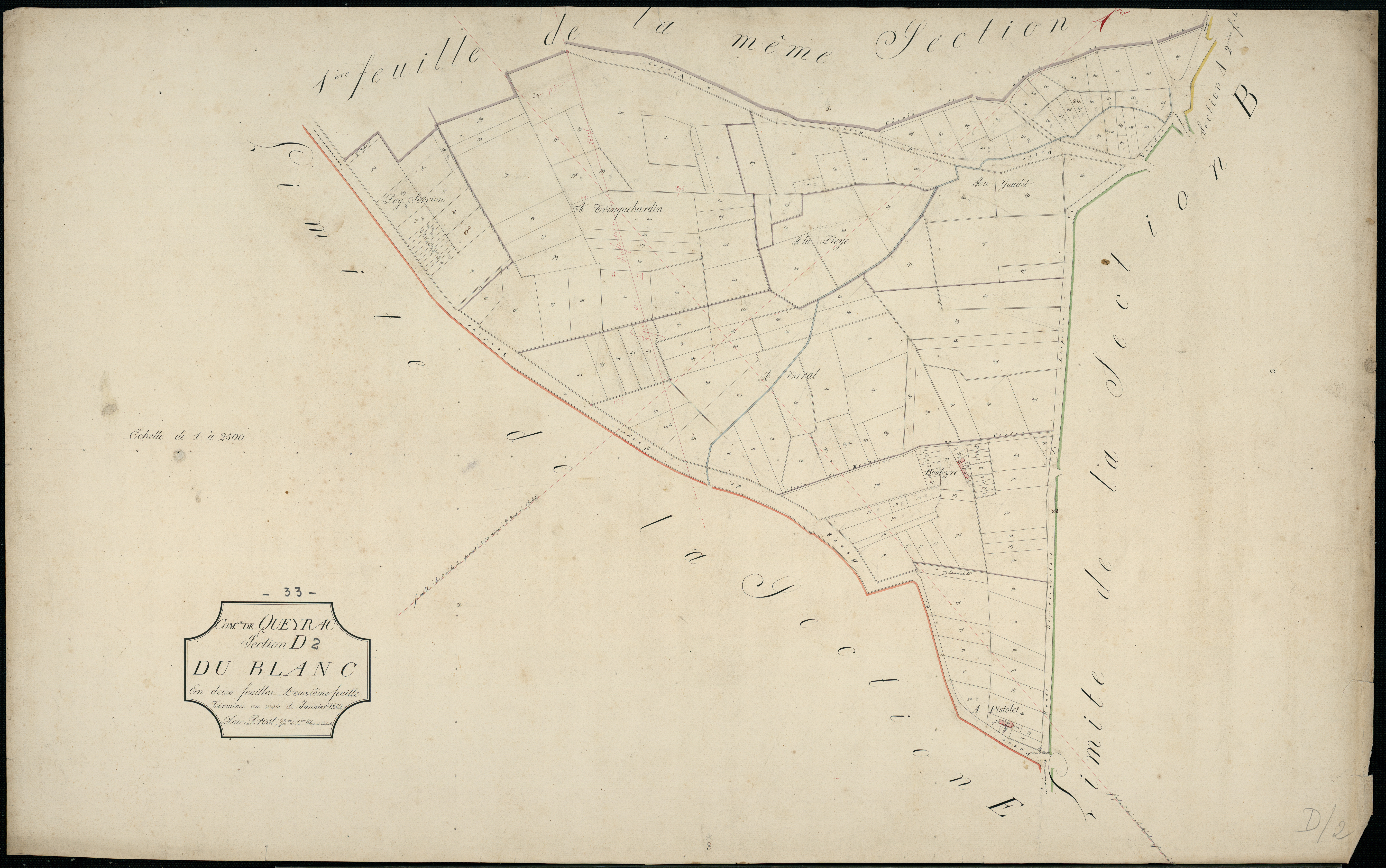 Queyrac - -Section D feuille 2 : Le Blanc