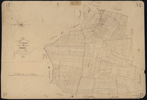 Reignac - -Section C feuille 2, section D feuille 1 : Le Jard , Verdot