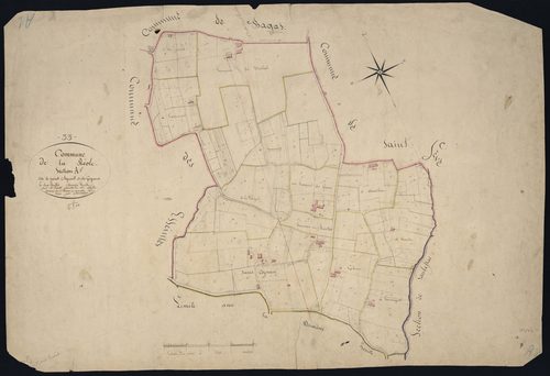 La Réole - -Section A feuille 1 : Saint-Agnant et Les-Grignons