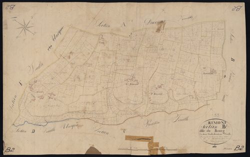 Rimons - -Section B feuille 2 : Le Bourg