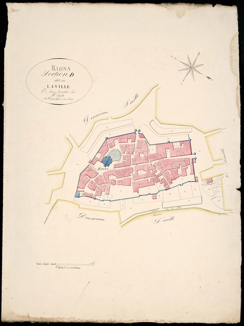 Rions - -Section D feuille 1 : La Ville