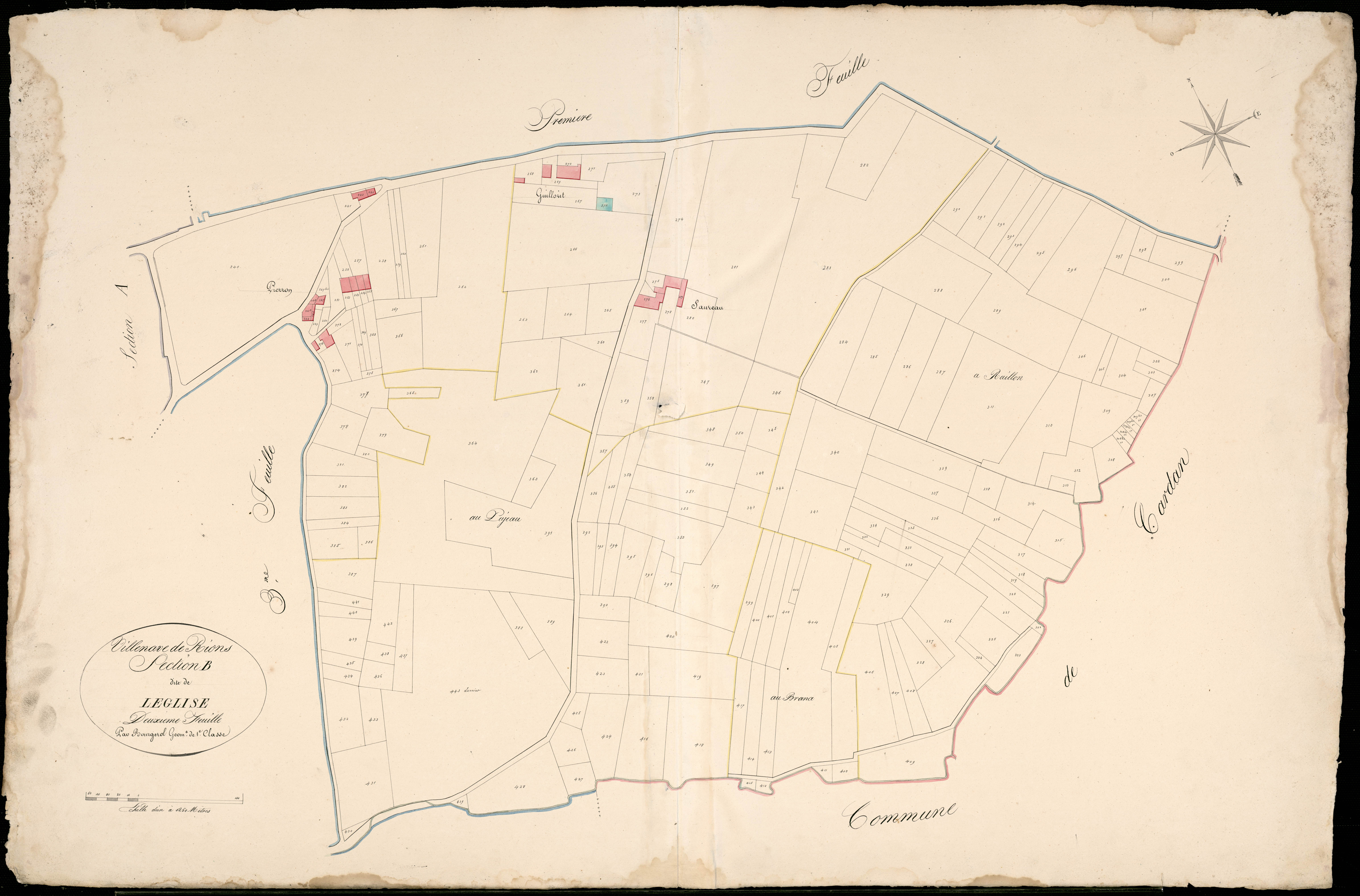 Rions - -Section B feuille 2 : L'Eglise