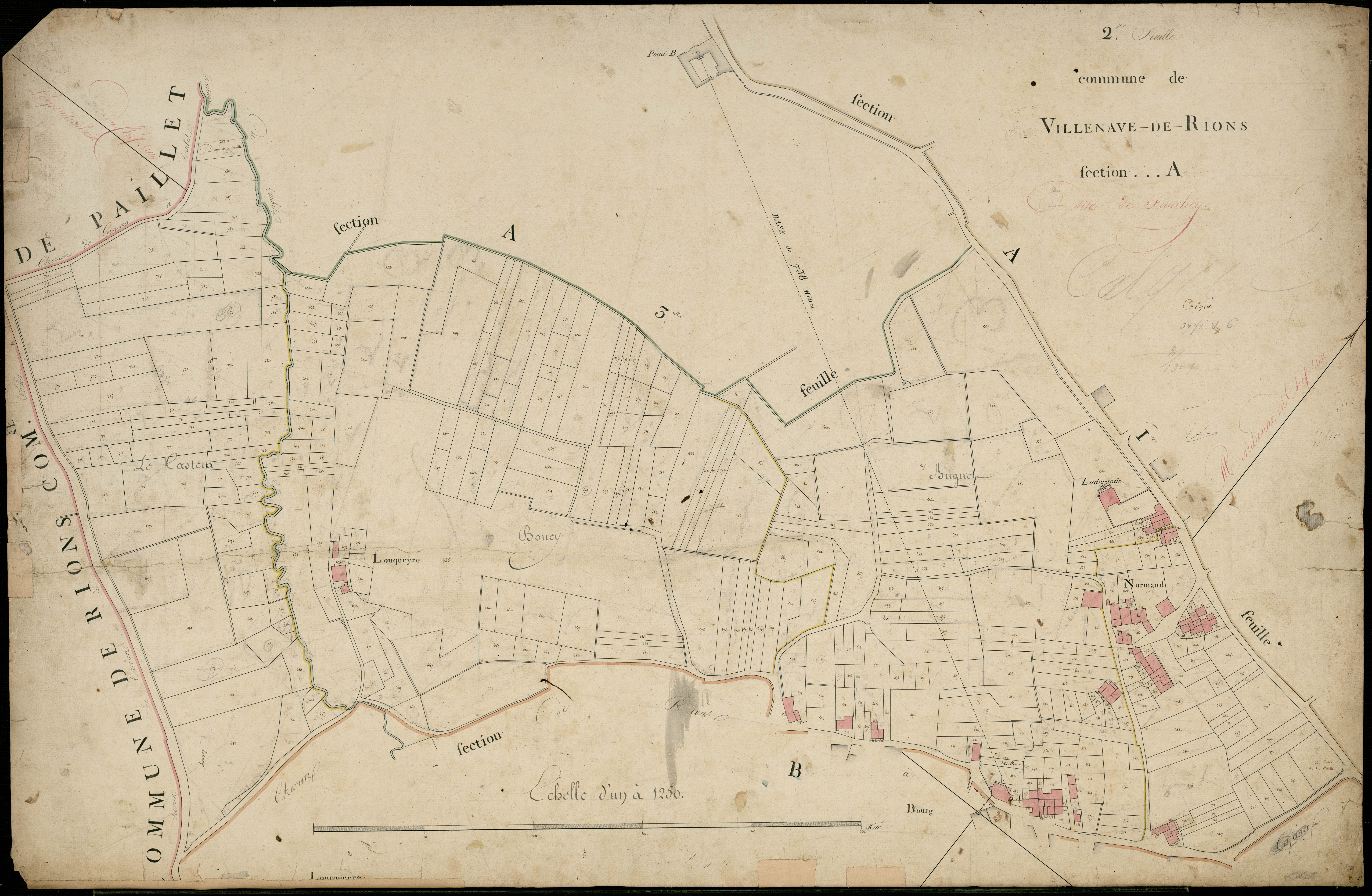 Rions - -Section A feuille 2 : Fauchey