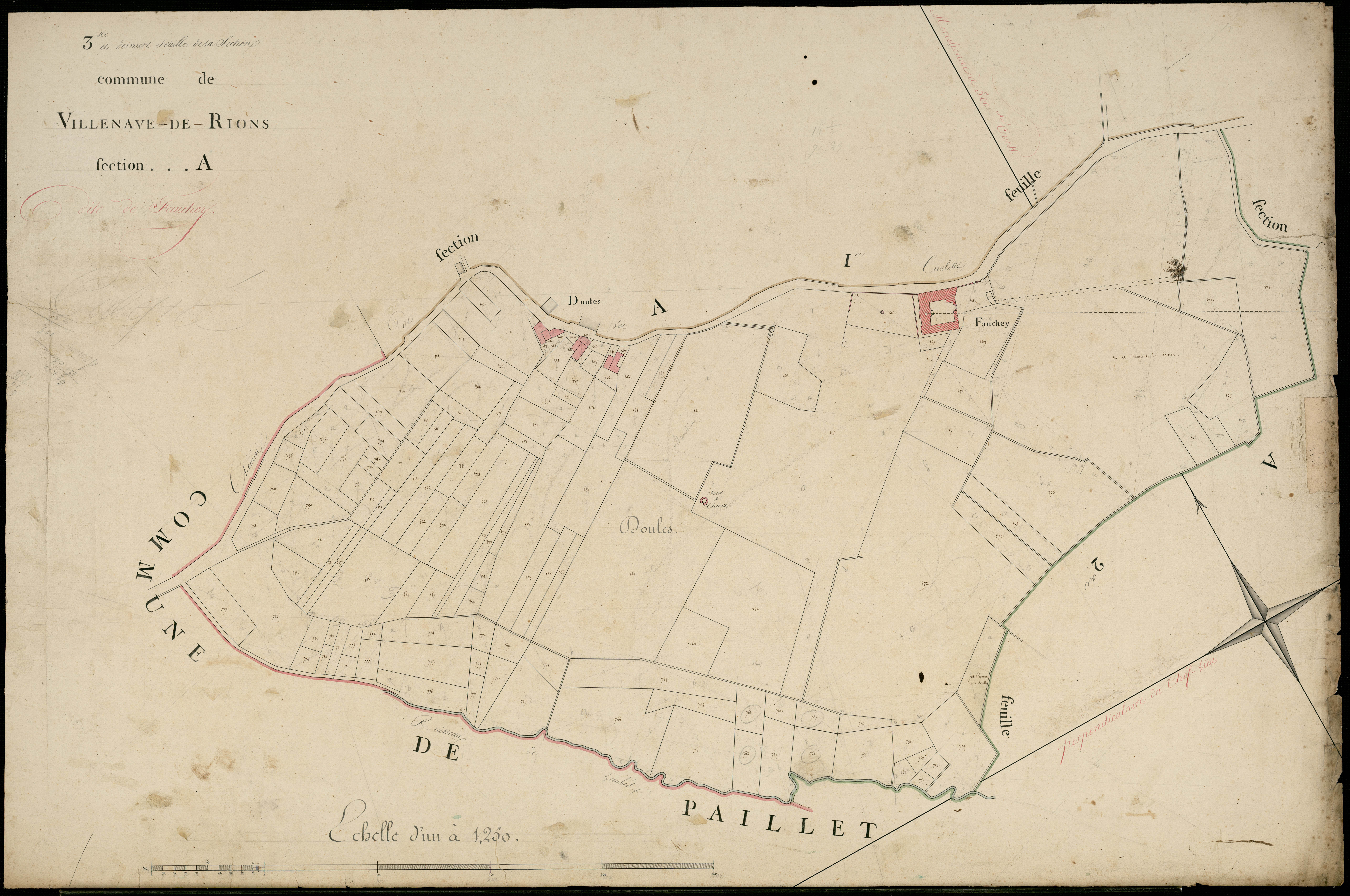 Rions - -Section A feuille 3 : Fauchey