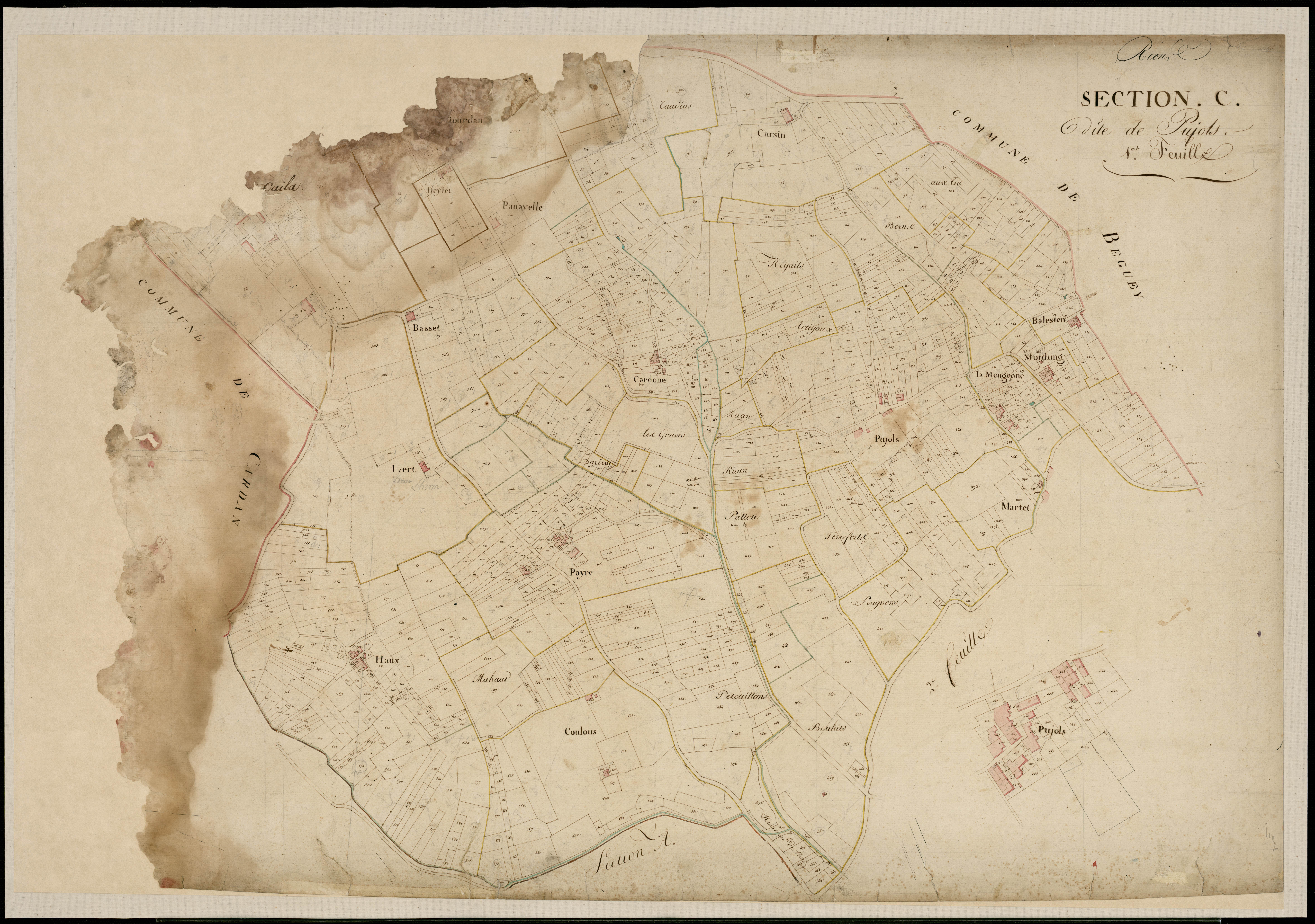 Rions - -Section C feuille 1 : Pujols