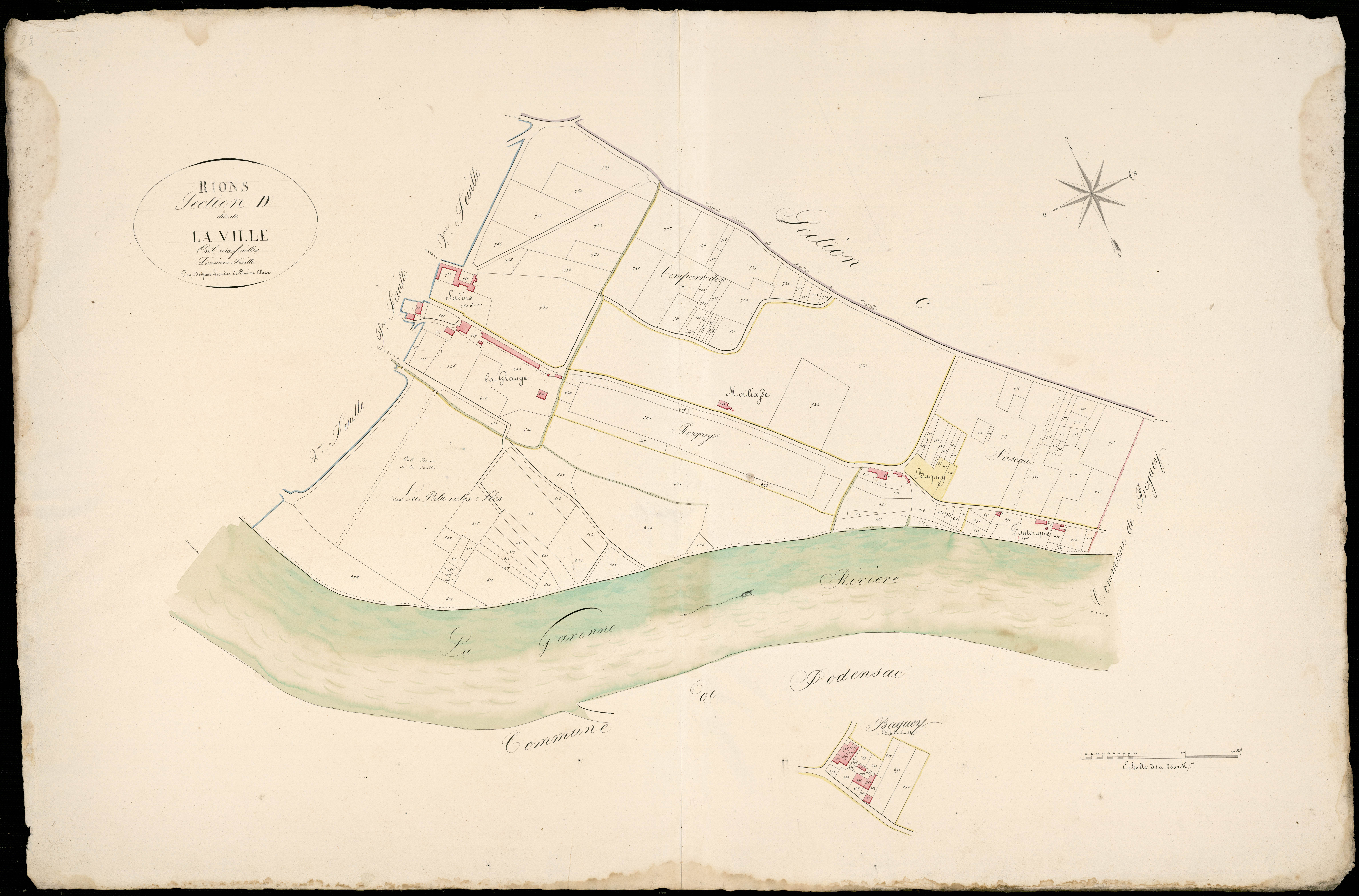 Rions - -Section D feuille 3 : La Ville