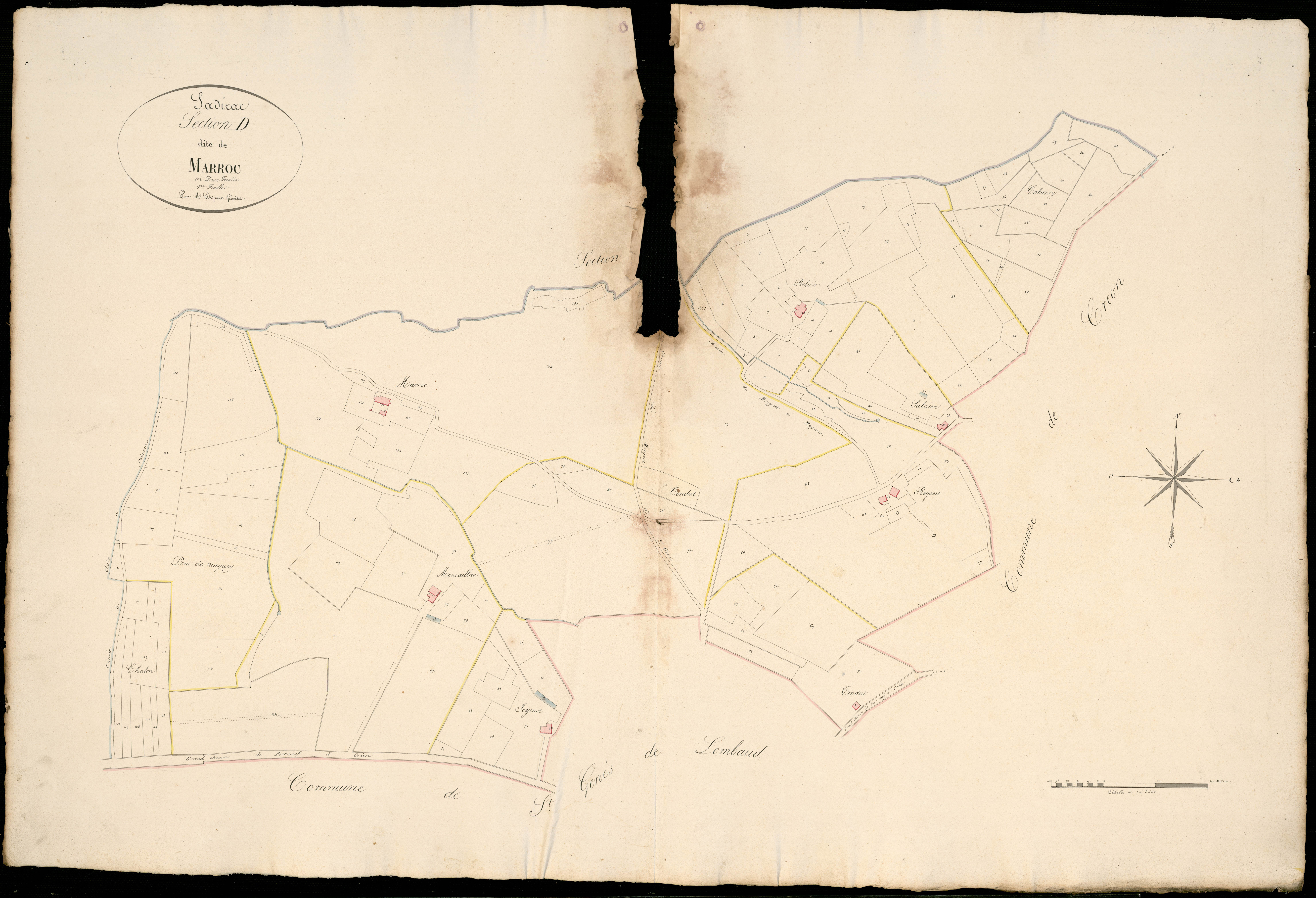 Sadirac - -Section D feuille 1 : Marroc