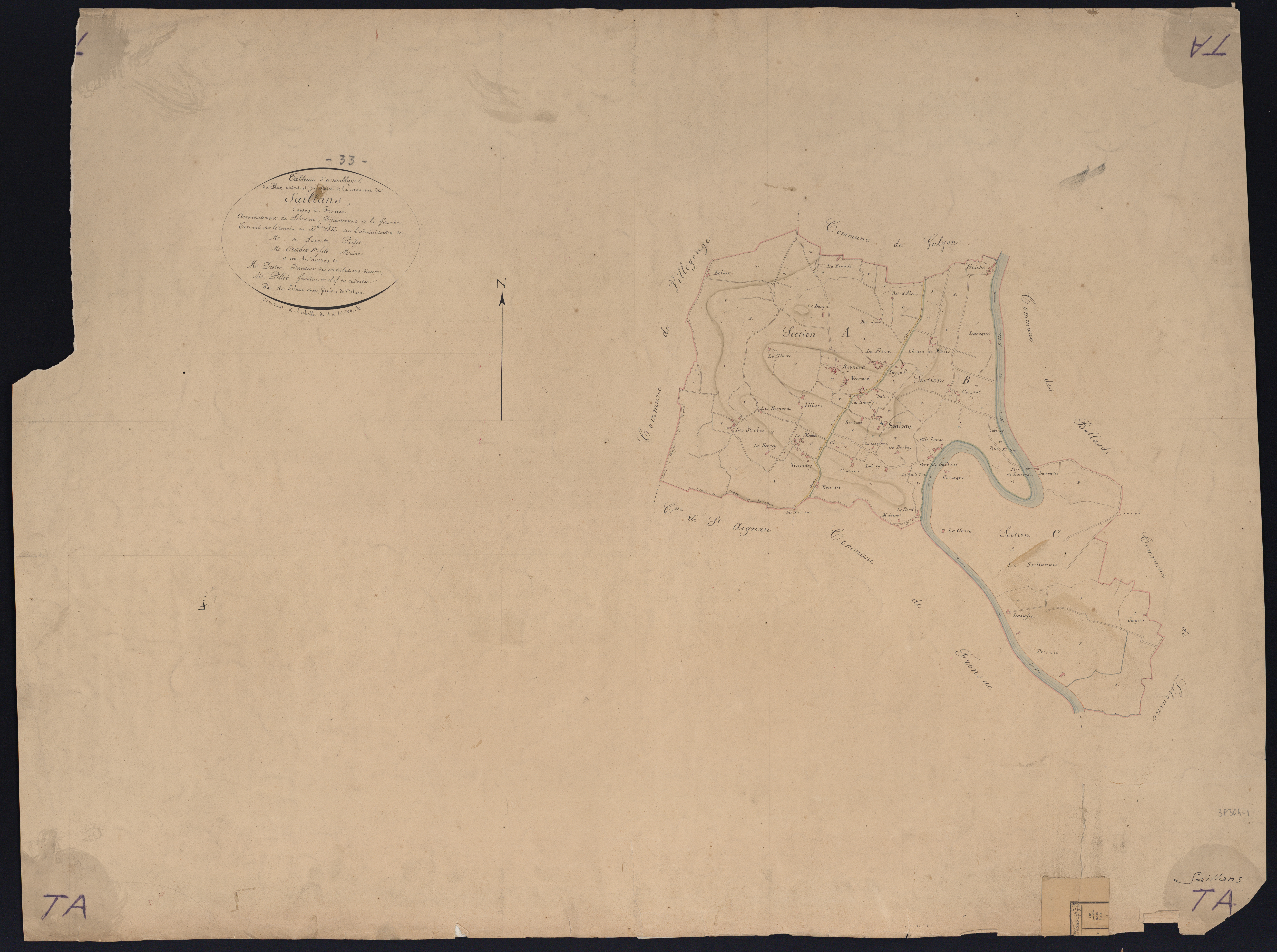 Saillans - -Tableau d'assemblage