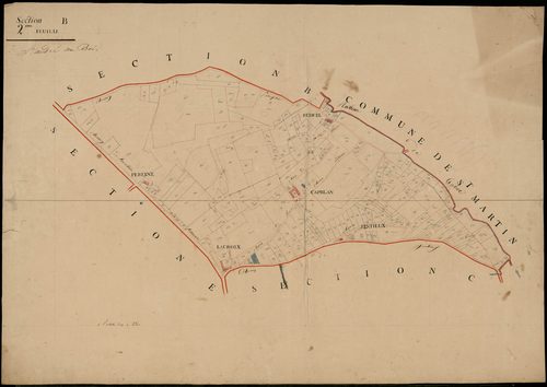 Saint-André-du-Bois - -Section B feuille 1 : non indiqué