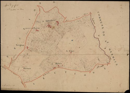 Saint-André-du-Bois - -Section C feuille 1 : non indiqué