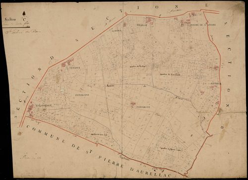 Saint-André-du-Bois - -Section B feuille 2 : non indiqué