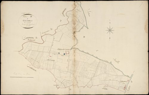 Saint-André-du-Bois - -Section D feuille 1 : Gillardeau