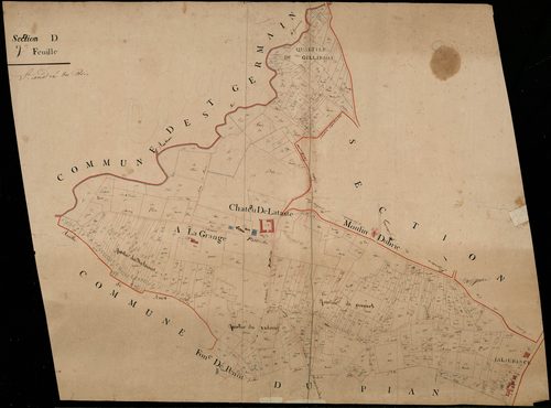 Saint-André-du-Bois - -Section D feuille 1 : non indiqué