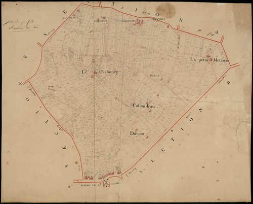 Saint-André-du-Bois - -Section D feuille 2 : non indiqué