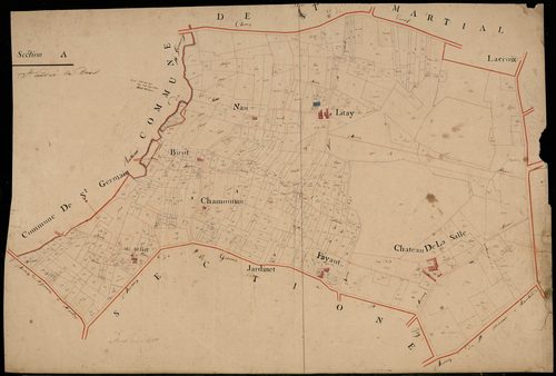 Saint-André-du-Bois - -Section E feuille 2 : Saint-André