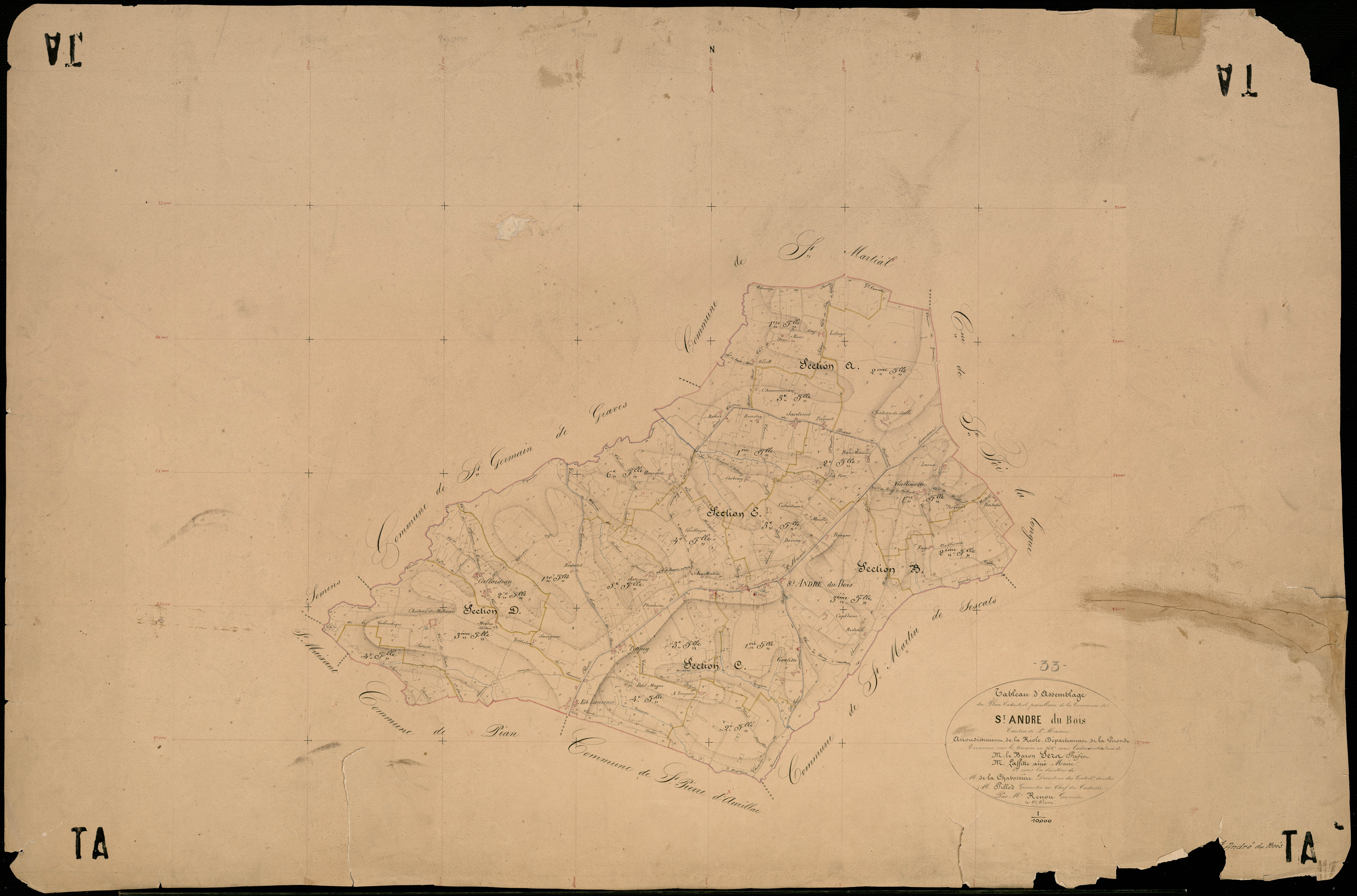 Saint-André-du-Bois - -Section E feuille 2 : non indiqué