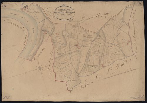 Saint-André-et-Appelles - -Section D feuille 1 : Les Philippons
