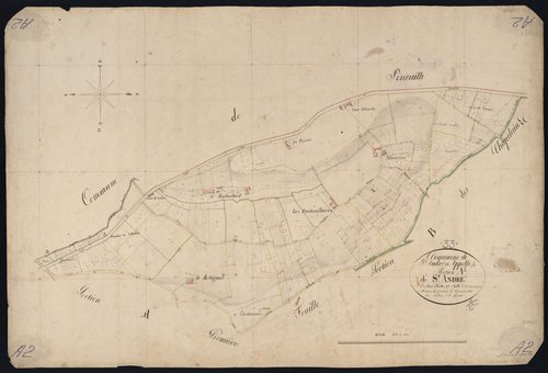 Saint-André-et-Appelles - -Section A feuille 2 : Saint-André