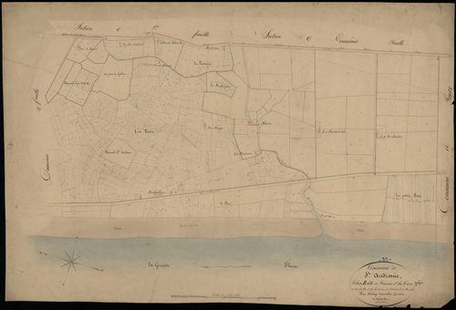 Saint-Androny - -Section B feuille 3 : Fréneau-et-les-Tiers