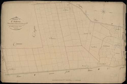 Saint-Androny - -Section C feuille 1 : Lacroix-et-les-Pradeaux