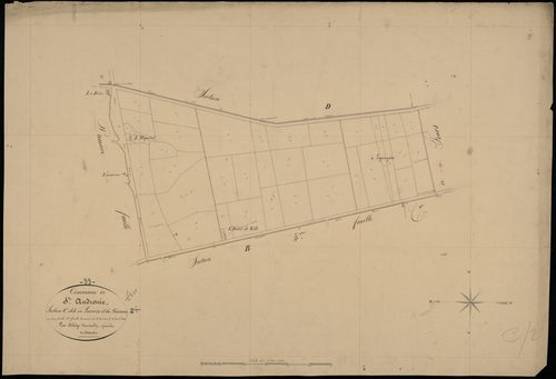 Saint-Androny - -Section C feuille 2 : Lacroix-et-les-Pradeaux