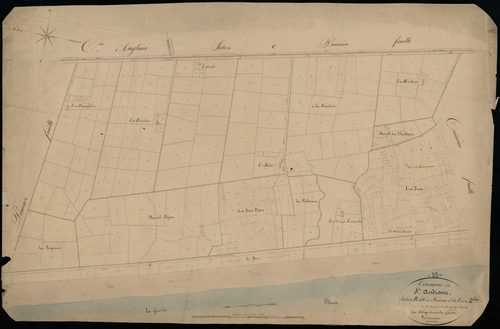 Saint-Androny - -Section B feuille 2 : Fréneau-et-les-Tiers