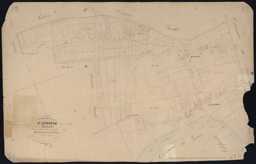 Saint-Antoine - -Section D feuille 1 : non indiqué