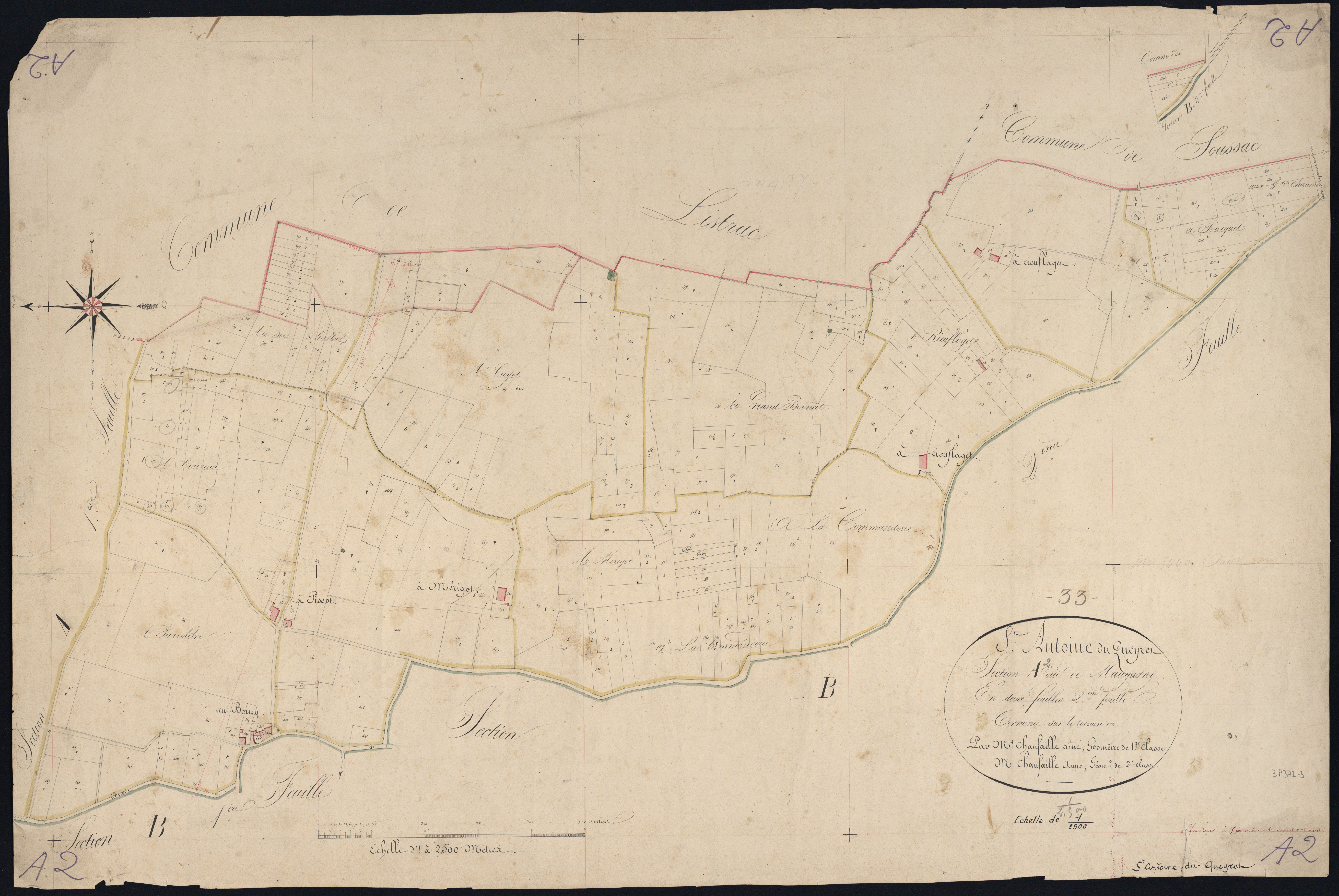 Saint-Antoine - -Section A feuille 2 : Maugarny