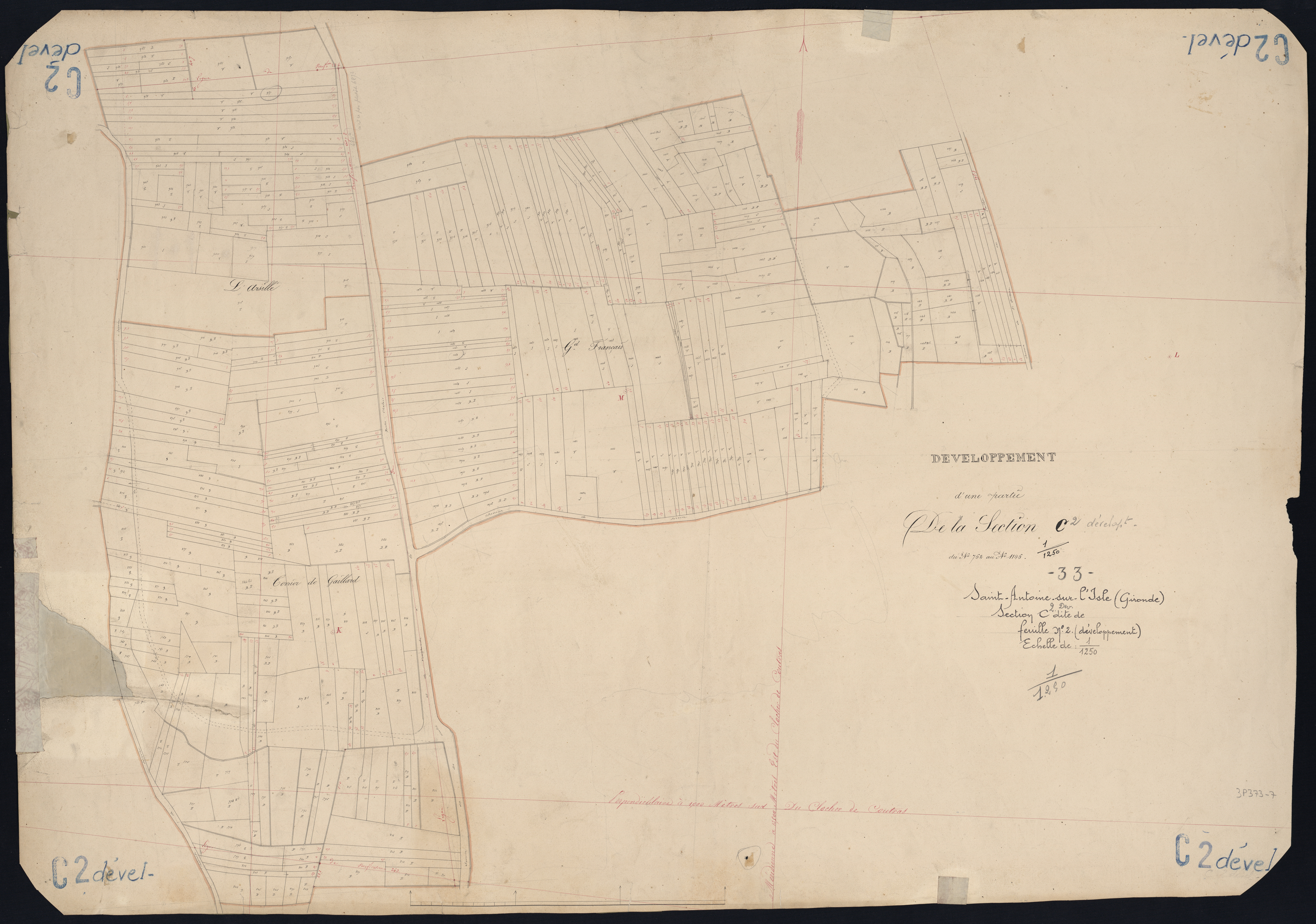 Saint-Antoine - -Section C feuille 2 : non indiqué