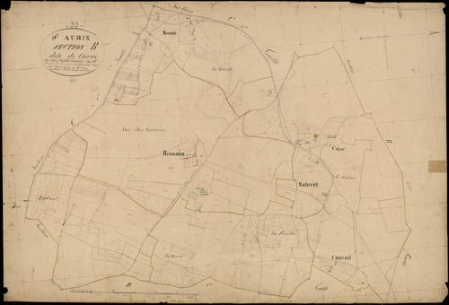 Saint-Aubin-de-Médoc - -Section B feuille 2 : Cujac
